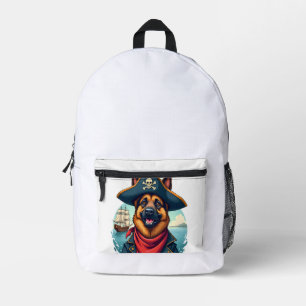 Sac À Dos Imprimé Copie de Pirate de Chien Berger Allemand