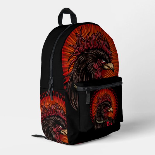 Sac À Dos Imprimé Coq de boîte (Coin arrière gauche)