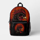 Sac À Dos Imprimé Coq de boîte (Recto)