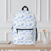 Sac À Dos Imprimé Coquette rose Bow Nom personnalisé