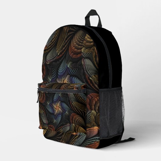 Sac À Dos Imprimé Coquillages Abstraits (Coin arrière droit)