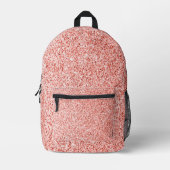 Sac À Dos Imprimé Corail rose pâle brille pastel (Recto)