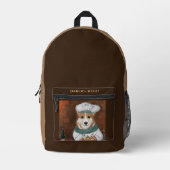 Sac À Dos Imprimé Corgi (Recto)