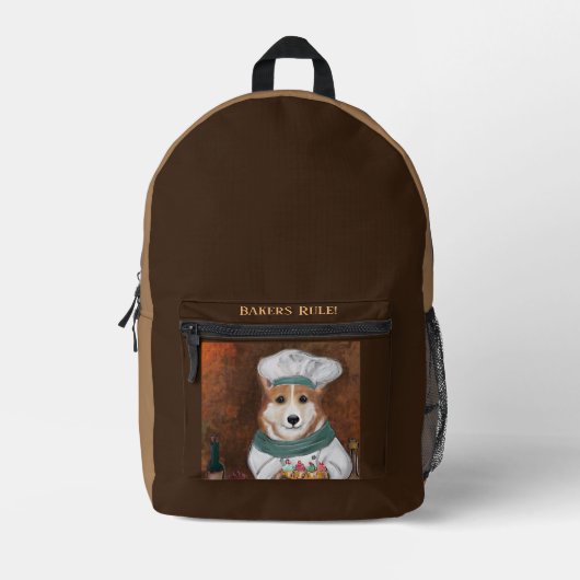 Sac À Dos Imprimé Corgi (Recto)