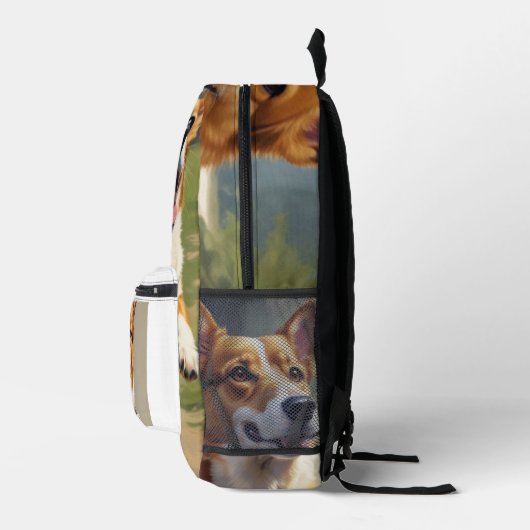 Sac À Dos Imprimé Corgi (Droite)
