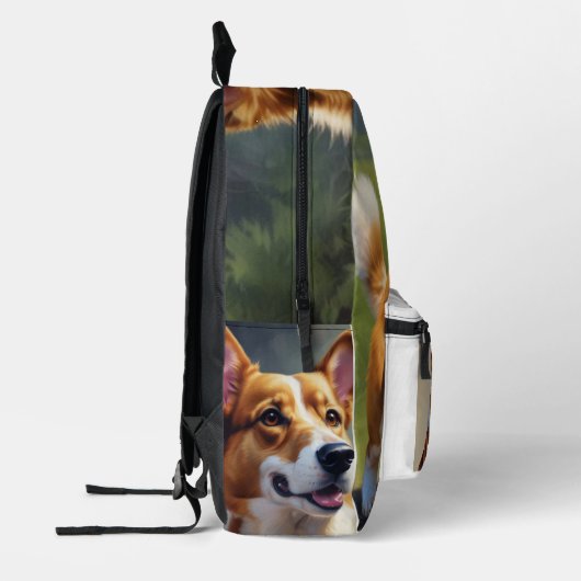 Sac À Dos Imprimé Corgi (Gauche)