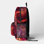 Sac À Dos Imprimé Cosmos Espace Ciel Nébuleuse Rouge (Droite)