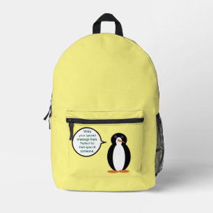 Sac À Dos Imprimé Costume de naissance parlant Mme Pingouin Personna