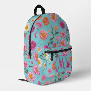 Sac À Dos Imprimé Cottage noyau floral blanc marguerites fleurs rose