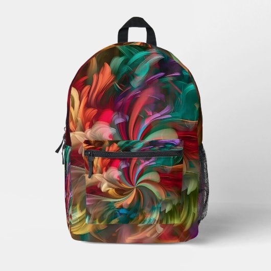 Sac À Dos Imprimé Couleur Abstraite (Recto)