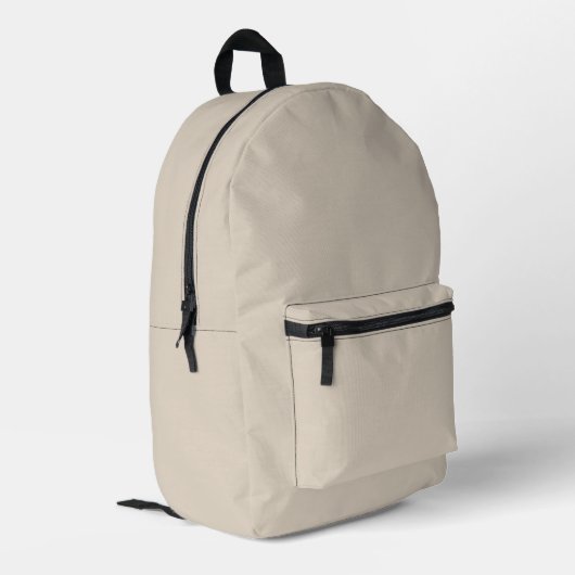 Sac À Dos Imprimé Couleur solide en lin naturel (Coin arrière gauche)
