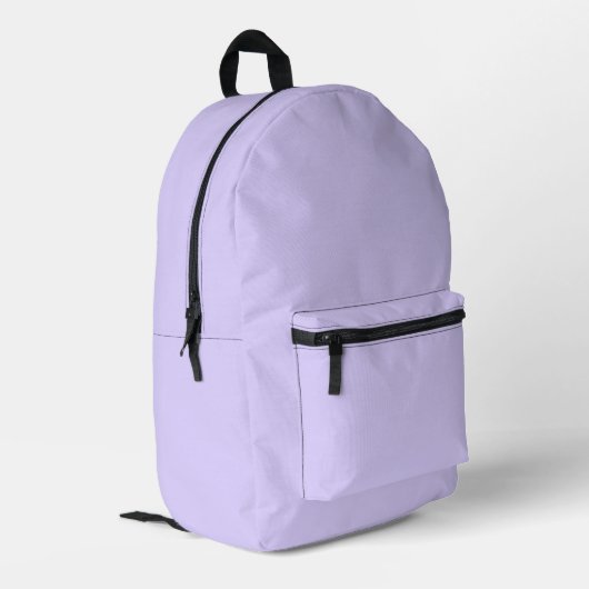 Sac À Dos Imprimé Couleur solide Lavande pâle (Coin arrière gauche)