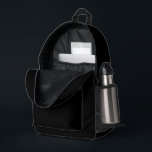 Sac À Dos Imprimé Couleur solide noire classique sans fil<br><div class="desc">Sac à dos sur papier cousu style sac de rangement imprimé avec dessin d'art graphique classique noir uni traditionnel couleur et sélectionner la collection de produits par TheFabricSeal impression sur demande shop à Zazzle.com #ZazzleMade https://www.zazzle.com/store/thefabricseal TheFabricSeal ©️ original. Le noir est une couleur qui est le résultat de l'absence de...</div>