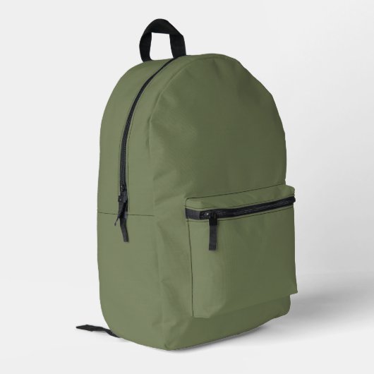 Sac À Dos Imprimé Couleur solide verte Sage (Coin arrière gauche)