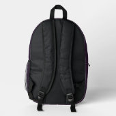Sac À Dos Imprimé Couleur solide violet foncé (Verso)