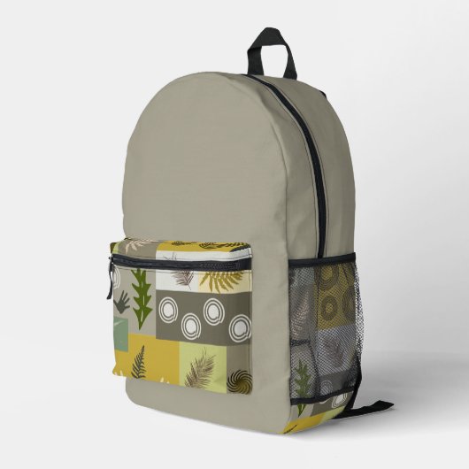 Sac À Dos Imprimé Couleur Terre (Coin arrière droit)