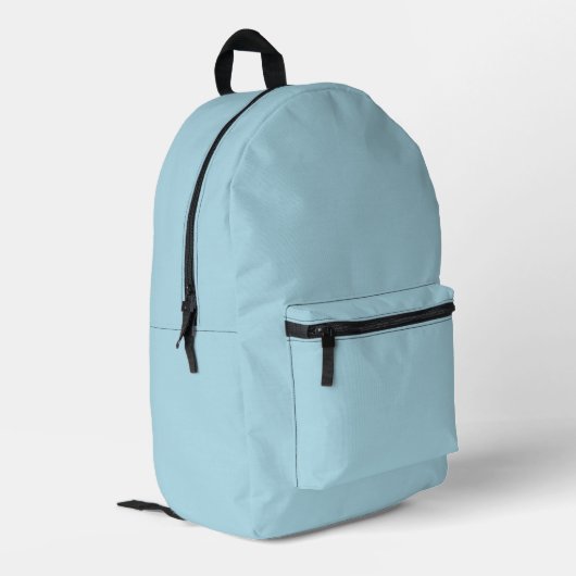 Sac À Dos Imprimé Couleur uni bleu clair (Coin arrière gauche)