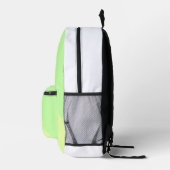 Sac À Dos Imprimé Couleur unie simple ajouter un nom texte monogramm (Droite)