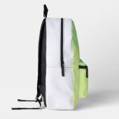 Sac À Dos Imprimé Couleur unie simple ajouter un nom texte monogramm (Gauche)