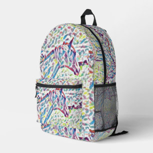 Sac À Dos Imprimé Couleurs de cheval de la vie,