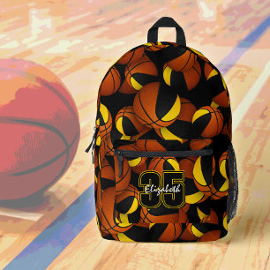 Sac À Dos Imprimé couleurs de l'équipe de basket-ball des enfants en
