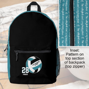 Sac À Dos Imprimé couleurs de l'équipe de volley-ball des filles sar