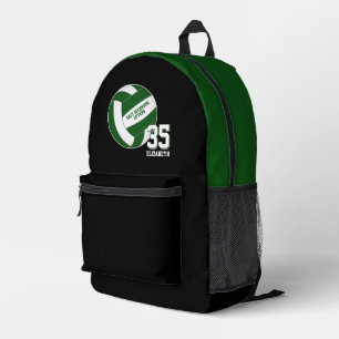 Sac À Dos Imprimé couleurs de l'équipe de volley-ball vert filles ga