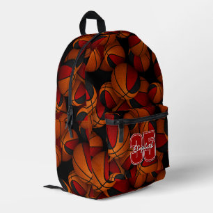 Sac À Dos Imprimé Couleurs de l'équipe rouge noir motif ballons de b