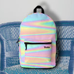 Sac À Dos Imprimé Couleurs pastel abstraites<br><div class="desc">sac à dos arrière - plan pastel</div>