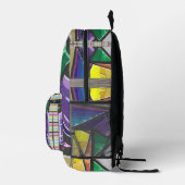 Sac À Dos Imprimé Couleurs Triangulées (Droite)