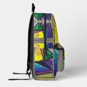Sac À Dos Imprimé Couleurs Triangulées (Gauche)
