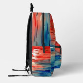 Sac À Dos Imprimé Couleurs uniques attrayantes Main peinte rouge océ (Gauche)