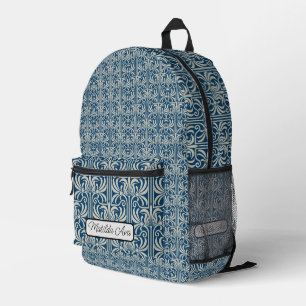 Sac à dos imprimé coupé cousu - Design Art Nouveau