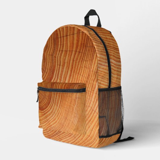 SAC À DOS IMPRIMÉ COUPE DU JOURNAL EN BOIS (Coin arrière droit)