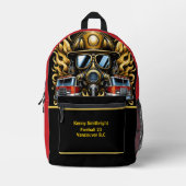 Sac À Dos Imprimé Courage des pompiers de tous les jours (Recto)