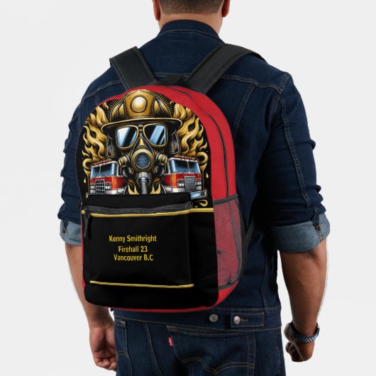 Sac À Dos Imprimé Courage des pompiers de tous les jours (Insitu (Modèle))