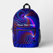 Sac À Dos Imprimé Courbure de l'espace (Recto)