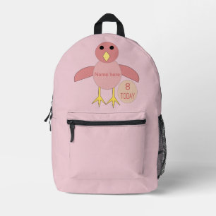 Sac À Dos Imprimé Coutume Rose Anniversaire Fille Chick