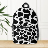 Sac À Dos Imprimé Cow print backpack, Black and white cow backpack