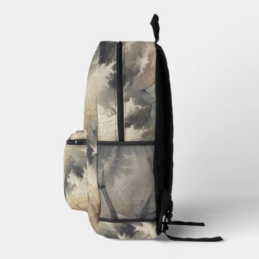 Sac À Dos Imprimé Crackle rustique Abstrait (Droite)