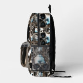 Sac À Dos Imprimé Crânes Chromés (Droite)