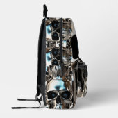 Sac À Dos Imprimé Crânes Chromés (Gauche)