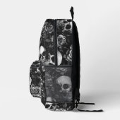 Sac À Dos Imprimé Crânes Et Noirs Rose (Droite)