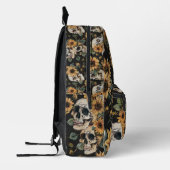 Sac À Dos Imprimé Crânes et tournesols d'été Éffrayants (Gauche)
