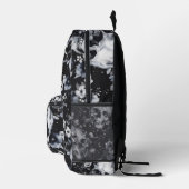Sac À Dos Imprimé Crânes Floraux Gothiques Noir & Blanc (Droite)