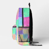 Sac À Dos Imprimé Crayon carré doodé (Droite)