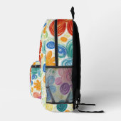 Sac À Dos Imprimé Crayon Doodle Daisy Design (Droite)