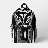 Sac À Dos Imprimé Créez votre propre blanc et noir (Recto)