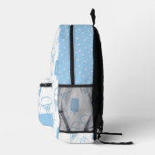 Sac À Dos Imprimé Crème de glace peinte à la main Motif bleu (Droite)