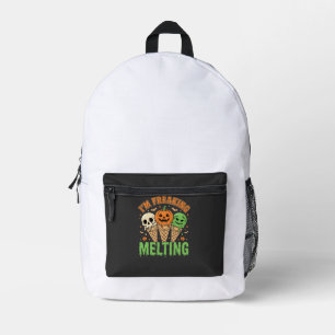Sac À Dos Imprimé Crème Glacée Fondante Halloween